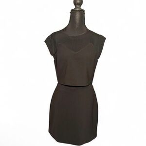 Express Mesh Mix Bodycon Mini Dress